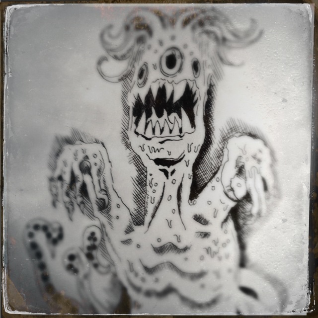 Drawing of the creature Fantagar